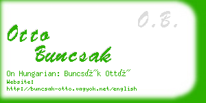 otto buncsak business card